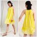 Anthropologie Dresses | Anthropologie Halter Tunic Mini Dress | Color: White/Yellow | Size: S