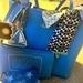 Coach Bags | Coach Reversible City Tote With Accessories | Color: Blue | Size: Os