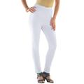 Plus Size Women's Skinny-Leg Comfort Stretch Jean by Denim 24/7 in White Denim (Size 36 WP) Elastic Waist Jegging