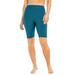 Plus Size Women's Swim Bike Short by Swim 365 in Teal (Size 38) Swimsuit Bottoms