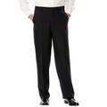Men's Big & Tall KS Signature Easy Movement® Plain Front Expandable Suit Separate Dress Pants by KS Signature in Black (Size 62 40)