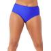Plus Size Women's Mid-Rise Full Coverage Swim Brief by Swimsuits For All in Electric Iris (Size 32)