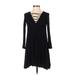 American Eagle Outfitters Casual Dress - Fit & Flare: Black Dresses - Women's Size 2X-Small