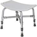 Shower Stool Bath Seats Heavy Duty Shower Chair ​500Lb, Bathroom Chair Adjustable Height Non-Slip Shower Bench Bathtub Stool With Concealed Armrests And Backrest Suitable For Elderly And Disabled