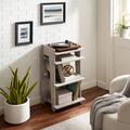 Crosley Soho End Table Wood in Gray | 39 H x 18.37 W x 14.5 D in | Wayfair CF1112-GY