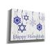 Epic Graffiti 'Punny Hanukkah Collection A' By Alicia Ludwig, Canvas Wall Art, 16"X12" Canvas, Solid Wood in Gray | 12 H x 16 W x 0.75 D in | Wayfair