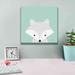 Epic Graffiti Cuddly Fox by Ann Kelle - Wrapped Canvas Graphic Art Canvas in Gray/Green | 12 H x 12 W x 0.75 D in | Wayfair EPIC-CAN-22626-1212