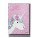 Zoomie Kids Floral Unicorn II by Roey Ebert - Wrapped Canvas Painting Canvas in Pink | 26 H x 18 W x 0.75 D in | Wayfair