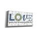 Trinx Love Grows Best by Marla Rae - Wrapped Canvas Textual Art Metal in Gray | 20 H x 40 W x 1.5 D in | Wayfair 989D47CB8D004CF5A0AA9268CFA92996