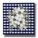 August Grove® Navy Floral I by Cindy Jacobs - Wrapped Canvas Painting Canvas in Blue/Gray | 18 H x 18 W x 0.75 D in | Wayfair