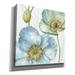 Red Barrel Studio® 'My Greenhouse Flowers II' By Lisa Audit, Canvas Wall Art Canvas, Solid Wood in Blue | 26 H x 26 W x 1.5 D in | Wayfair