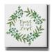 Trinx Trust in the Lord Wreath by Cindy Jacobs - Wrapped Canvas Textual Art 26.0 H x 26.0 W x 1.5 D in green/Canvas in White | Wayfair