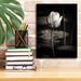 Latitude Run® 'Lotus Flower VI' By Debra Van Swearingen, Canvas Wall Art Canvas in Black | 16 H x 12 W x 0.75 D in | Wayfair