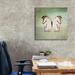 Gracie Oaks 'French Butterfly IV' By Debra Van Swearingen, Canvas Wall Art Canvas in Green | 26 H x 26 W x 1.5 D in | Wayfair