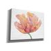 Red Barrel Studio® 'Single Pink Bloom II' By Tim O'toole, Canvas Wall Art, 54"X40" Canvas, in Green/Orange/Pink | 12 H x 16 W x 0.75 D in | Wayfair