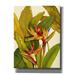 Bayou Breeze 'Tropical Bird Of Paradise' By Tim O'toole, Canvas Wall Art, 26"X34" Canvas, in Green/Orange/Yellow | 16 H x 12 W x 0.75 D in | Wayfair