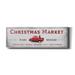 The Holiday Aisle® Christmas Market by Lori Deiter - Wrapped Canvas Panoramic Textual Art Canvas, in White | 12 H x 36 W x 1.5 D in | Wayfair