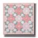 Winston Porter Pink & Gray Pattern 3 by Stellar Design Studio - Wrapped Canvas Painting Canvas, in Gray/Pink | 12 H x 12 W x 0.75 D in | Wayfair