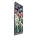 Red Barrel Studio® 'Grape Tulips Panel II' By Marilyn Hageman, Canvas Wall Art Canvas in White | 36 H x 12 W x 1.5 D in | Wayfair