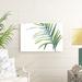 Bayou Breeze Palm Wonderful V by June Erica Vess - Wrapped Canvas Painting Canvas in White | 24 H x 36 W x 1.25 D in | Wayfair