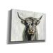 Foundry Select Highland Cow Horizontal by Silvia Vassileva - Wrapped Canvas Painting Canvas in Black/Brown/Gray | 12 H x 16 W x 0.75 D in | Wayfair
