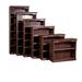 Loon Peak® Kimble 84" H x 36" W Solid Wood Standard Bookcase Wood in Black | 84 H x 36 W x 13 D in | Wayfair 27422CEFF6434E5DACD843E2298AE88F