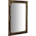 Biscottini - Miroir mural et miroir suspendu vertical/horizontal L60xPR4xH90 cm argent et noir