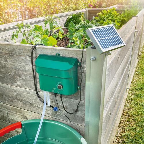 Solar Bewässerungssystem Waterdrops Komplettset Pflanzenbewässerung mit 15 Sprinklern Esotec 101100