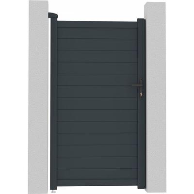 Gartentor aus Aluminium Marc - 101.2 x 180.9 cm - Grau Image