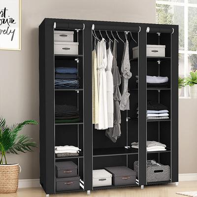 Stoffschrank Kleiderschrank Faltschrank Wäscheschrank Schlafzimmer 17213443cm Faltschrank Image