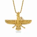 Collier doré avec pendentif en acier inoxydable pour homme bijoux de style Hip Hop haravahar Ahura