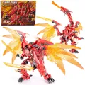 Nouveau Jinbao Transformation Flame Dragon 8871 KO Dragon Rouge Déformation Figure Jouets Modèle PE