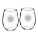 Carleton Knights 21oz. 2-Piece Stemless Wine Glass Set