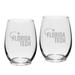 Florida Tech Panthers 15oz. 2-Piece Stemless Wine Glass Set