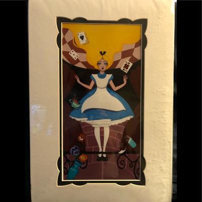Disney Art | Alice In Wonderland Print | Color: Tan | Size: 19.5” X 13”