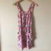 American Eagle Outfitters Dresses | American Eagle Outfitters Floral Apron Style Dress | Color: Gray/Pink | Size: 6