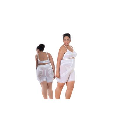Plus Size Women's High Waist Thigh Shaper by Rago in White (Size 9X)