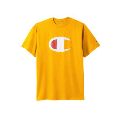 Men's Big & Tall Large Logo Tee by Champion® in Gold (Size 4XL)