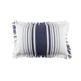 14" x 22" Nantucket Stripes Woven Throw Pillow