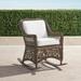 Hampton Rocking Chair in Driftwood Finish - Frida Leaf Indigo, Standard - Frontgate