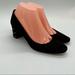 Kate Spade Shoes | Kate Spade Black Suede Low Heel Studded Studs Heels | Color: Black/Gold | Size: 8