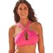 Plus Size Women's Expert Multi-Way Bikini Top by Swimsuits For All in Coral Pink (Size 16)