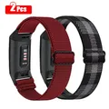 Bracelet de montre élastique en Nylon pour Fitbit Charge 4 3 2 pièces/lot accessoires pour Fitbit