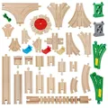 Toutes sortes d'accessoires de voie ferrée en bois de hêtre jouets de voie ferrée adaptés à Biro