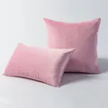 Juste de coussin en velours de haute qualité taie d'oreiller pour salon chambre à coucher rose