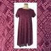 Lularoe Dresses | Lularoe Carly Hi Lo Dress Purple Pink Aztec Tribal Zigzag Pocket S Small | Color: Pink/Purple | Size: S