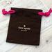 Kate Spade Other | Kate Spade Brown Pink Drawstring Pouch | Color: Brown/Pink | Size: 3 3/4” L X 4 1/4” H