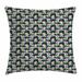 East Urban Home Cactus Throw Pillow Cushion Cover, Foliage Pattern w/ Watercolor Effect Mexican Indigenous Flowers Botany Inspired | Wayfair