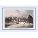 Buyenlarge Mamalukes Exercising the Spear by J.H. Clark Framed Painting Print in Brown/Pink | 24 H x 36 W x 1.5 D in | Wayfair 0-587-12412-1C2436
