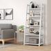 Latitude Run® Athziry 56.5" H x 23.62" W Metal Frame Ladder Bookcase in White | 56.5 H x 23.62 W x 15.74 D in | Wayfair